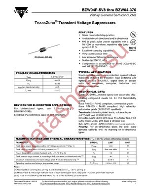 BZW04-10HE3/73 datasheet  